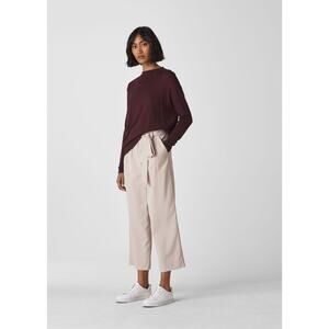 Whistles Relaxed Grown On Neck Lightweight Knit Sweater NWT